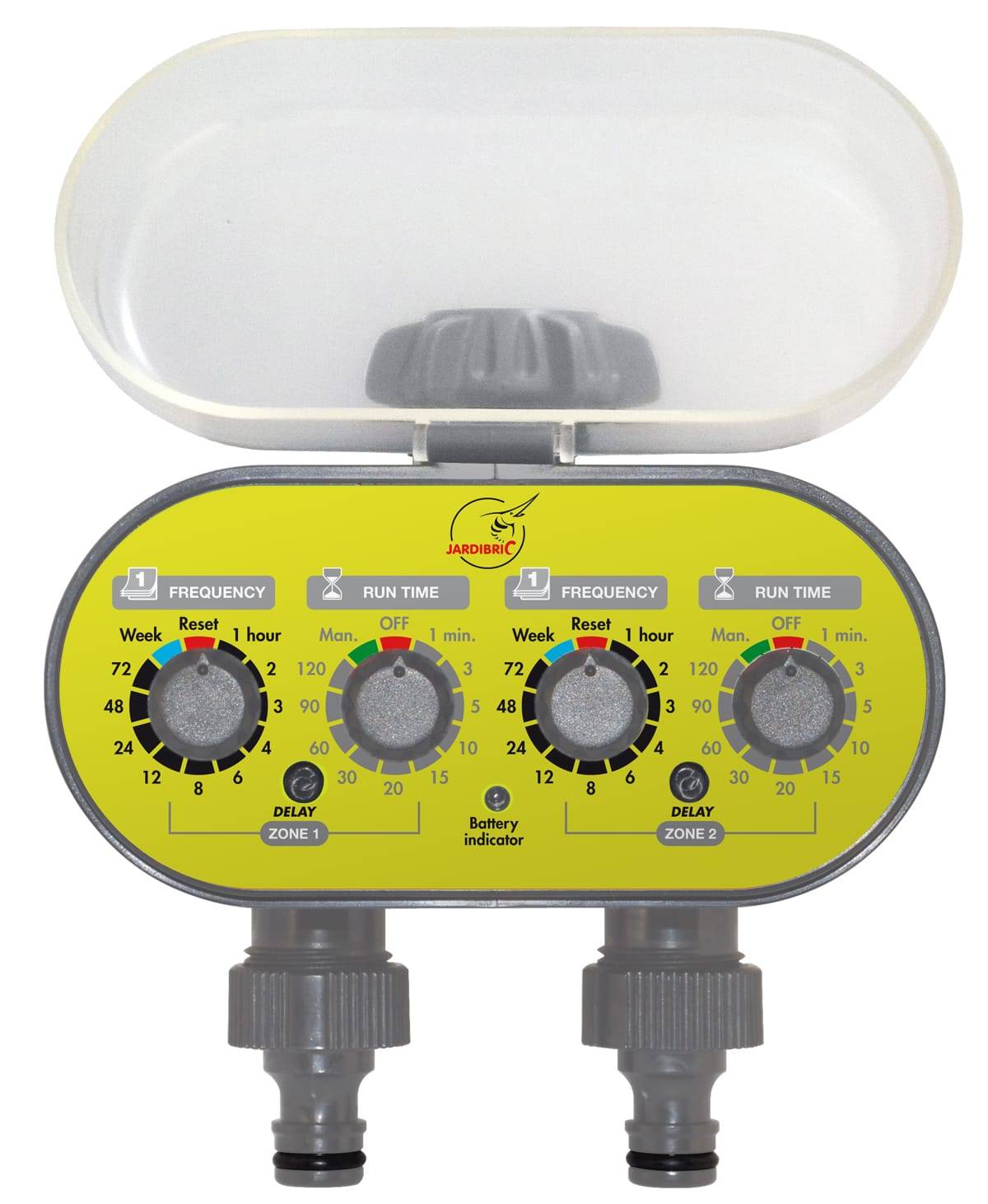 Jardibric - Programador de grifo de 2 vías - L.15 x l.16 x H.10 cm - Imagen 1