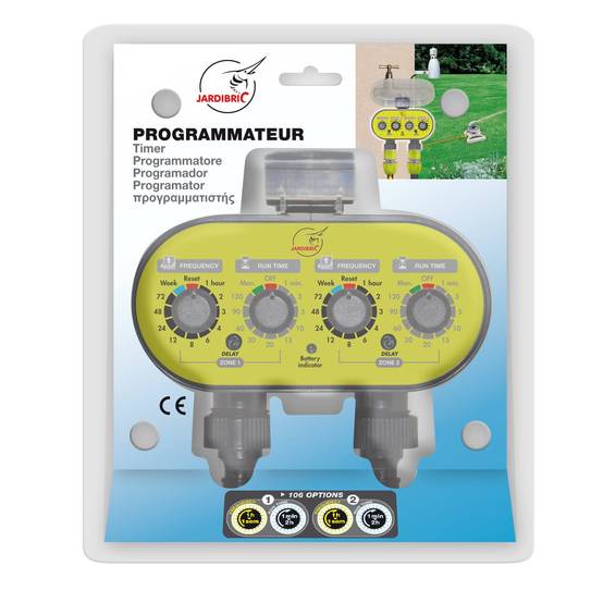 Jardibric - Programmateur nez de robinet 2 voies - L.15 x l.16 x H.10 cm - Image 2