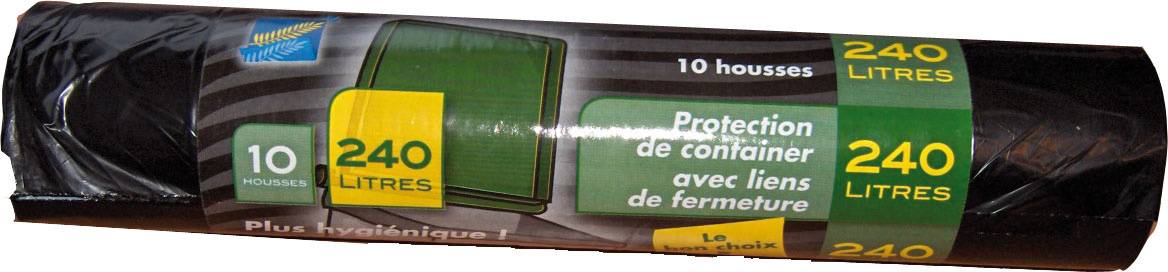 Fundas para contenedor 240L x10 - L.116 x l.135 x H.135 cm