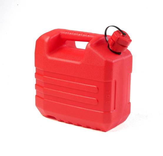 Jerrican hydrocarbure plastique rouge 10 L bec verseur - EDA