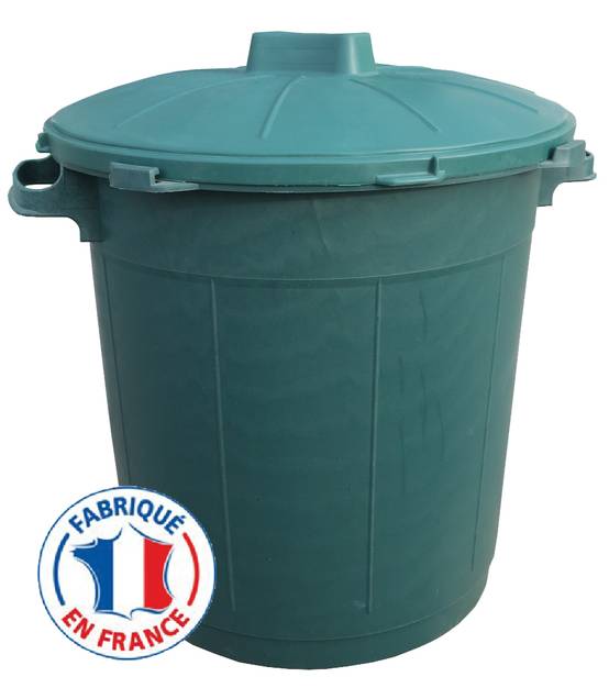 Belli - Poubelle immeuble epaisse avec couvercle 75 l D.58 H.58 cm - BELLI - Image 1