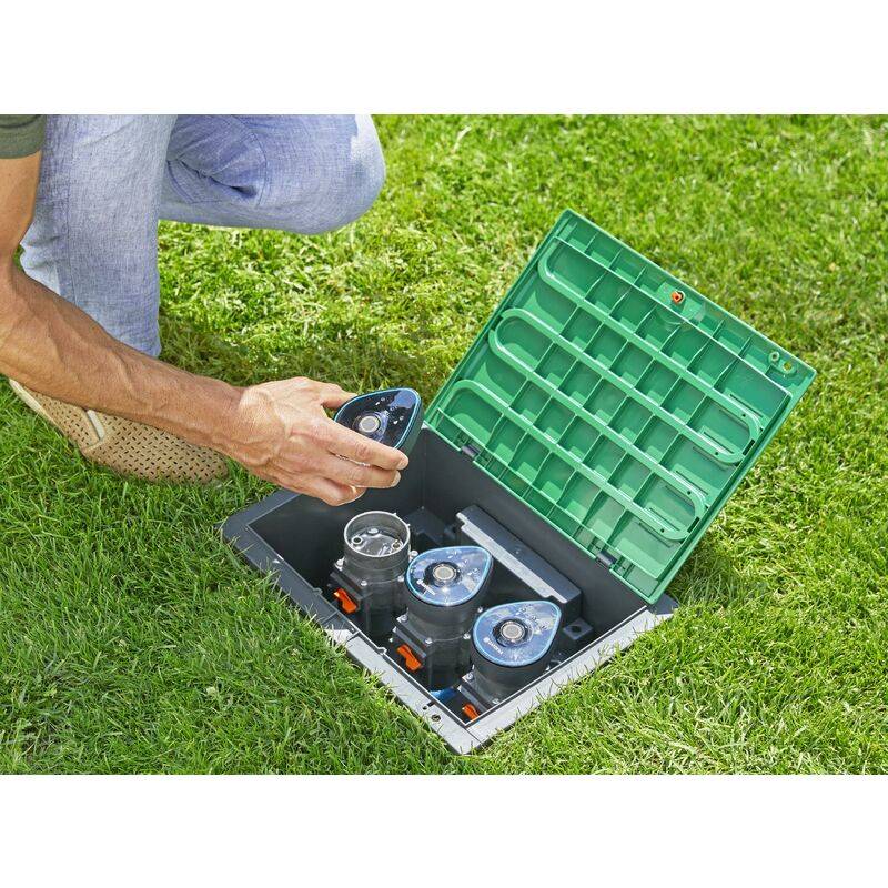 Gardena - Mirada premontable blanco 3 vías para electroválvulas L.1255-20 - Gardena - Imagen 10