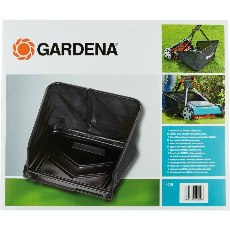 Sac de ramassage tondeuse hélicoïdale noir L.58.5 cm l.49.2 cm H.6.5 cm 49L - Gardena - Imagen 4