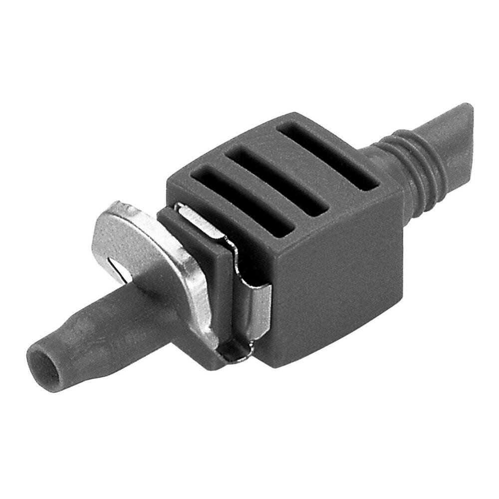 Jonction droite raccord plastique gris L.13 cm l.10.5 cm H.3 cm - Gardena