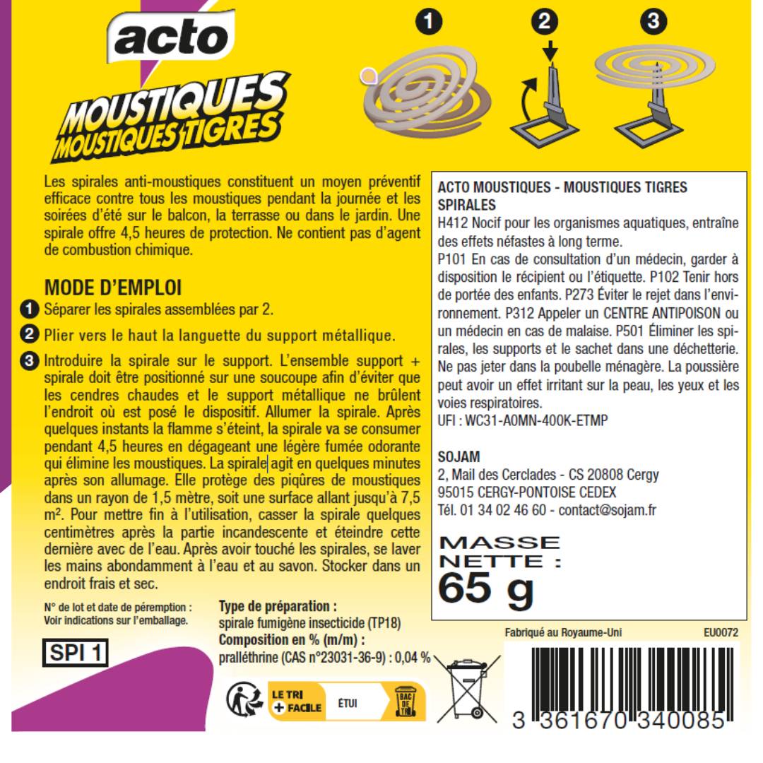 Acto - Spirales moustiques -moustiques tigres - Image 4