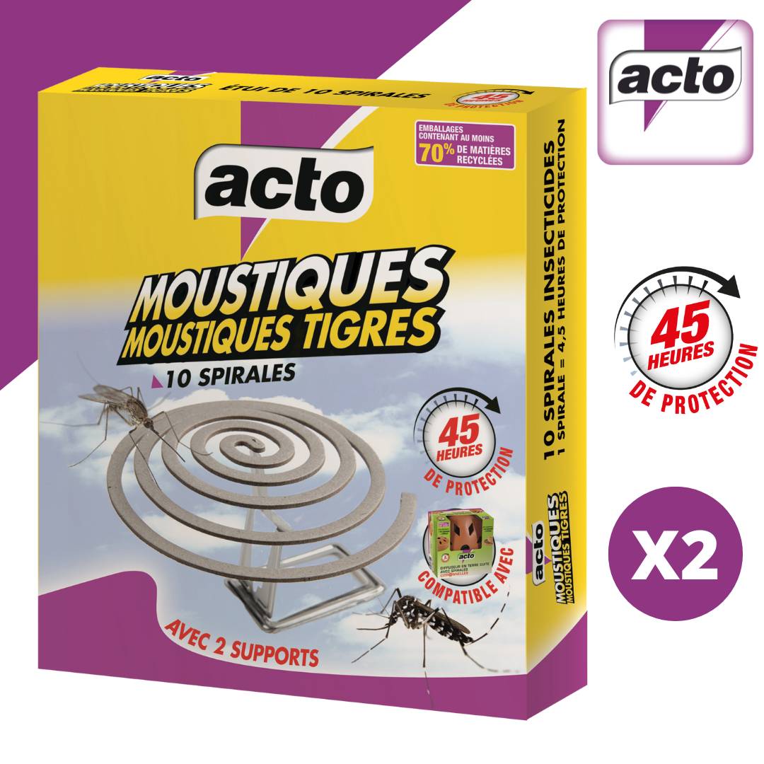 Acto - Spirales moustiques -moustiques tigres