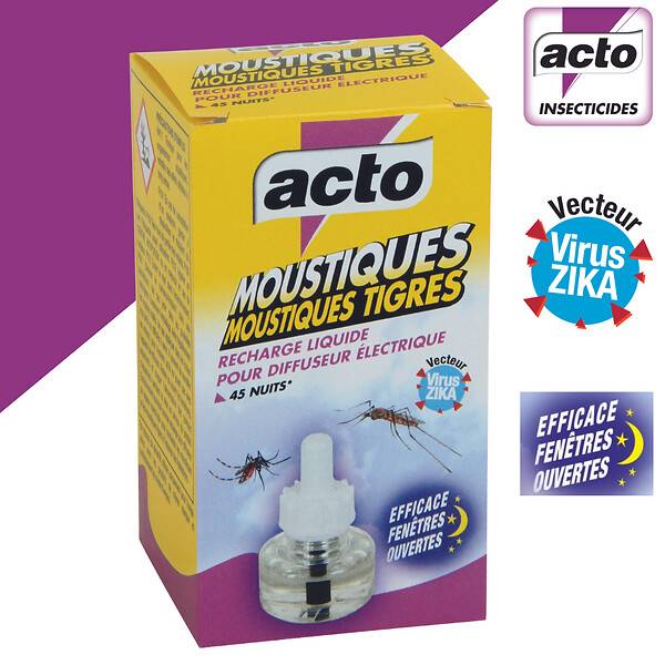 Acto - Recharge liquide moustiques 30 ml 45 nuits - ACTO - Imagen 6