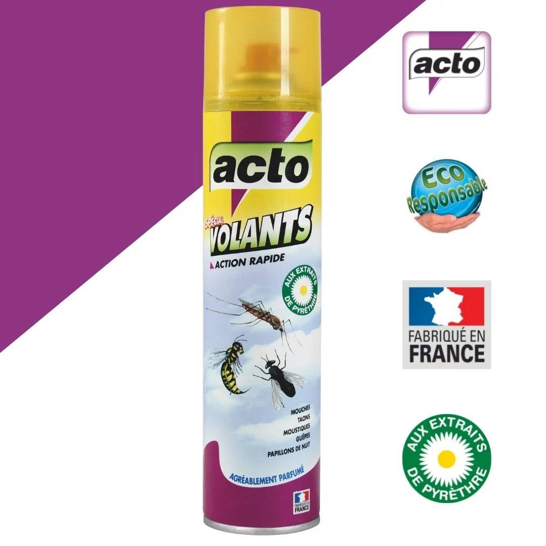 Tous insectes volants aérosol 400 ml - ACTO - Imagen 2