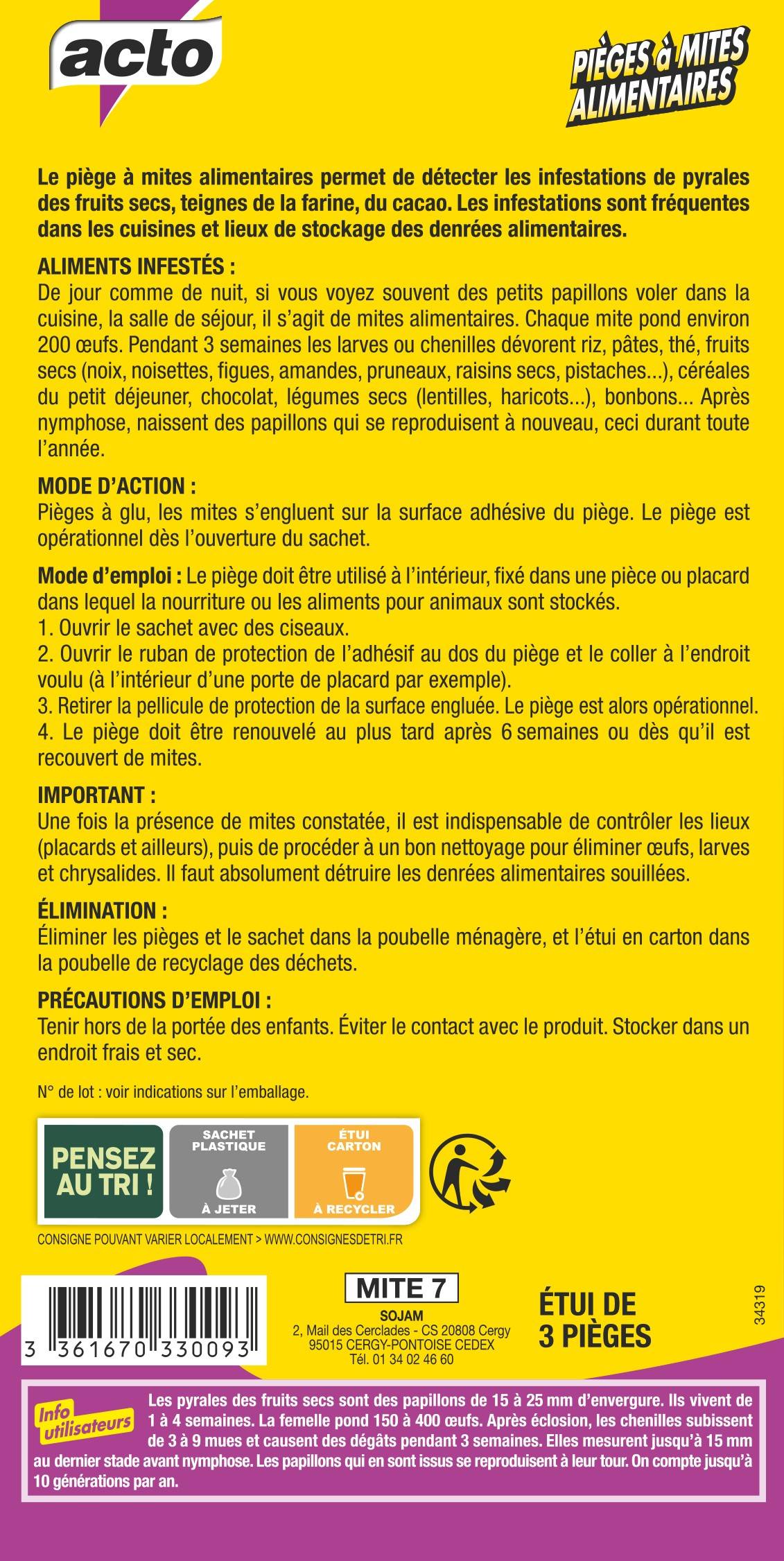 Acto - Pièges à mites alimentaires - ACTO - Image 3