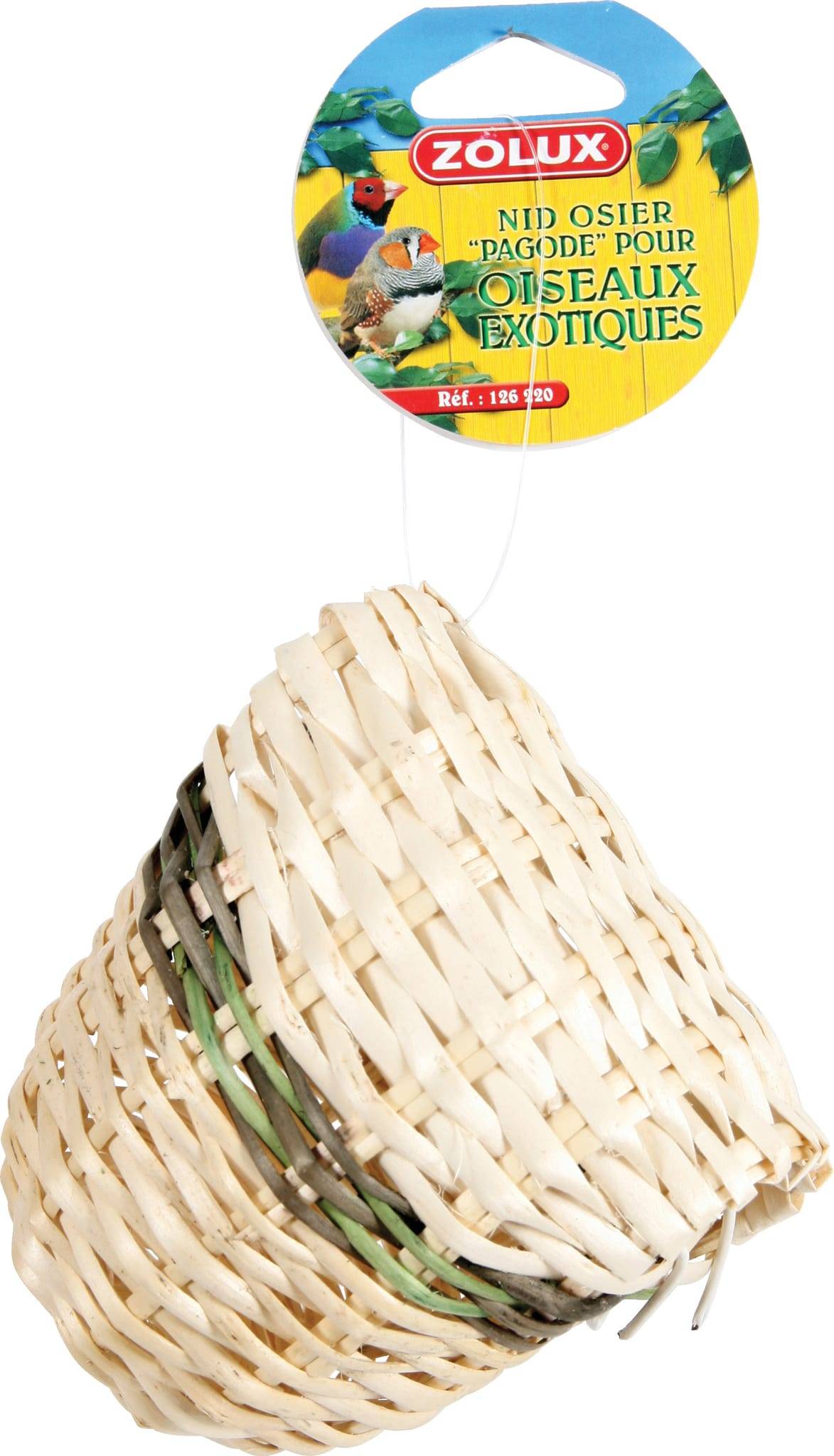 Zolux - Nid Exotique Pagode Osier - ZOLUX