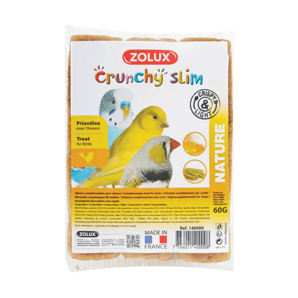 Friandises pour oiseaux Crunchy Slim 3x20g – ZOLUX
