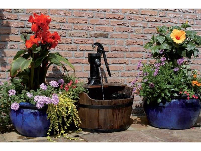 Fontaine Jardin Bois Rustique - UBBINK - Image 4