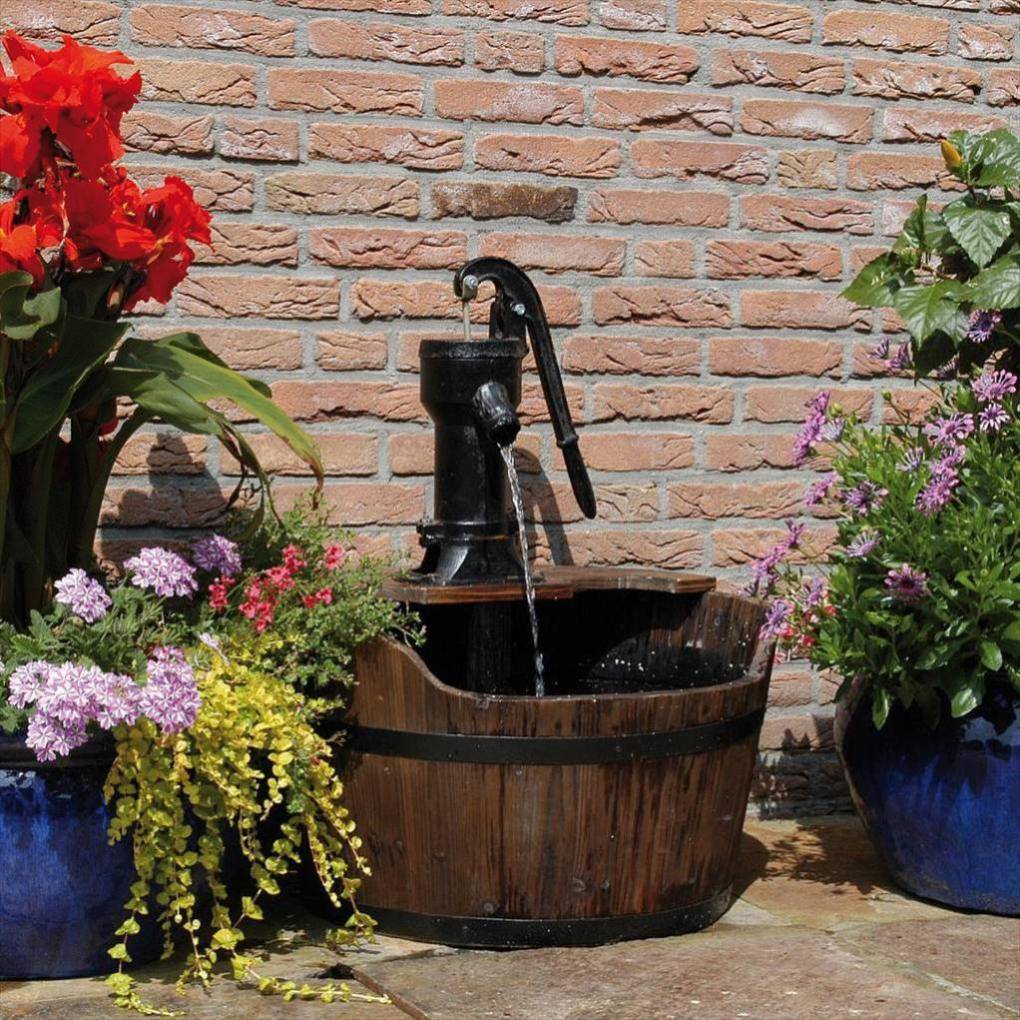 Fontaine Jardin Bois Rustique - UBBINK - Image 12