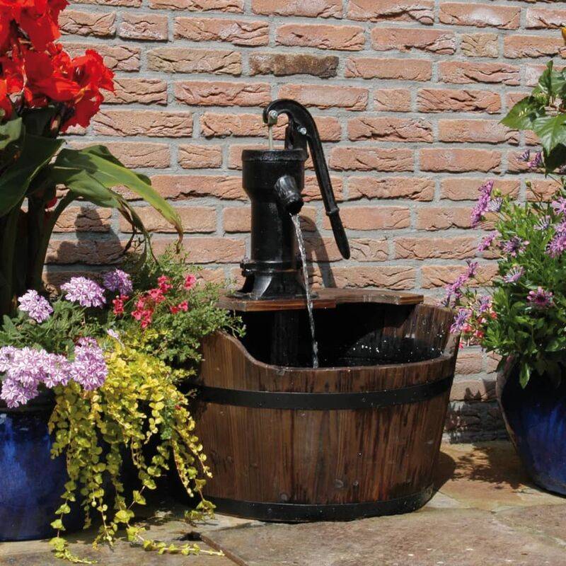 Fontaine Jardin Bois Rustique - UBBINK - Image 13