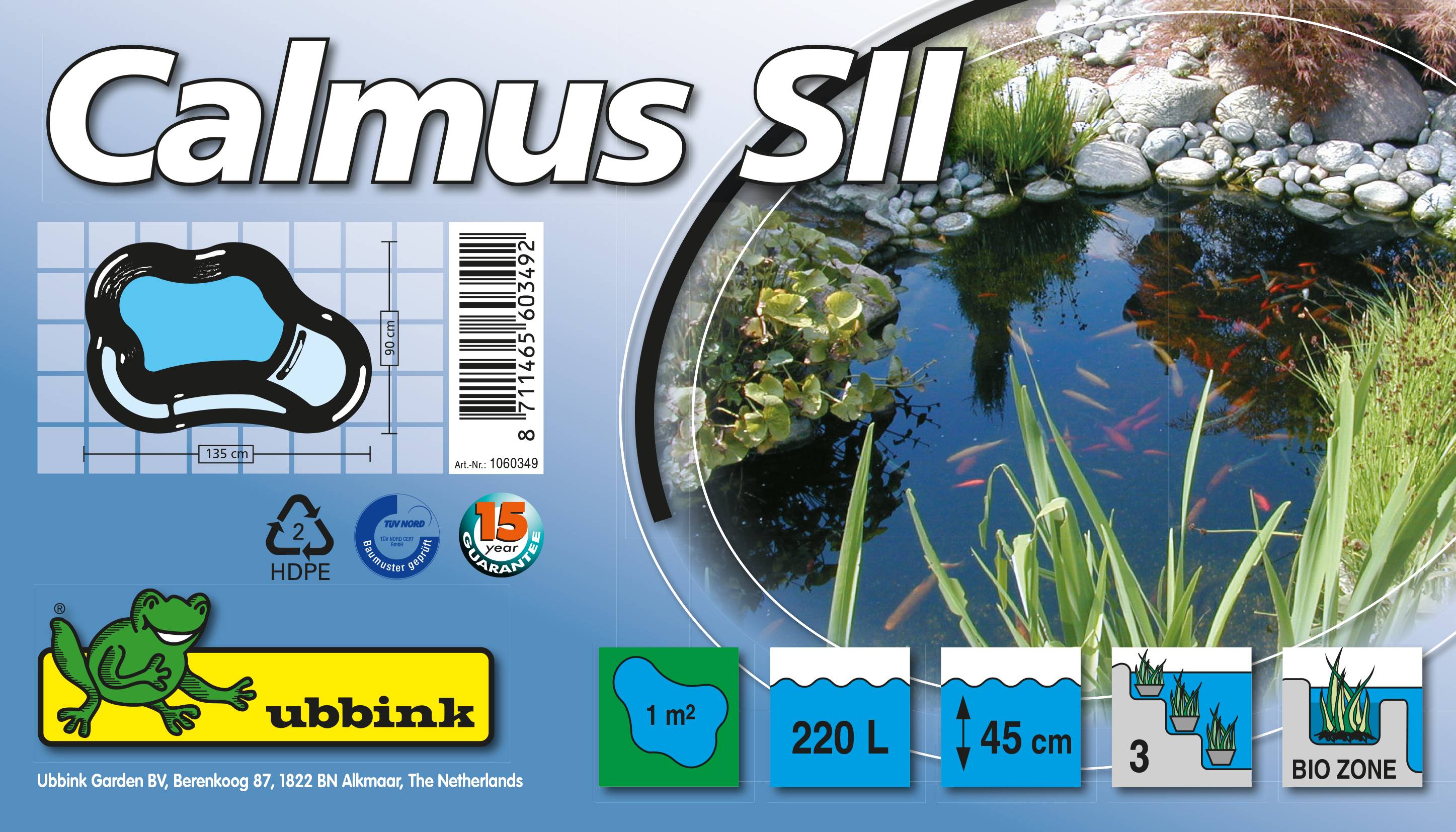 Ubbink - Bassin préformé Calmus SII 220 L - Ubbink - Imagen 5