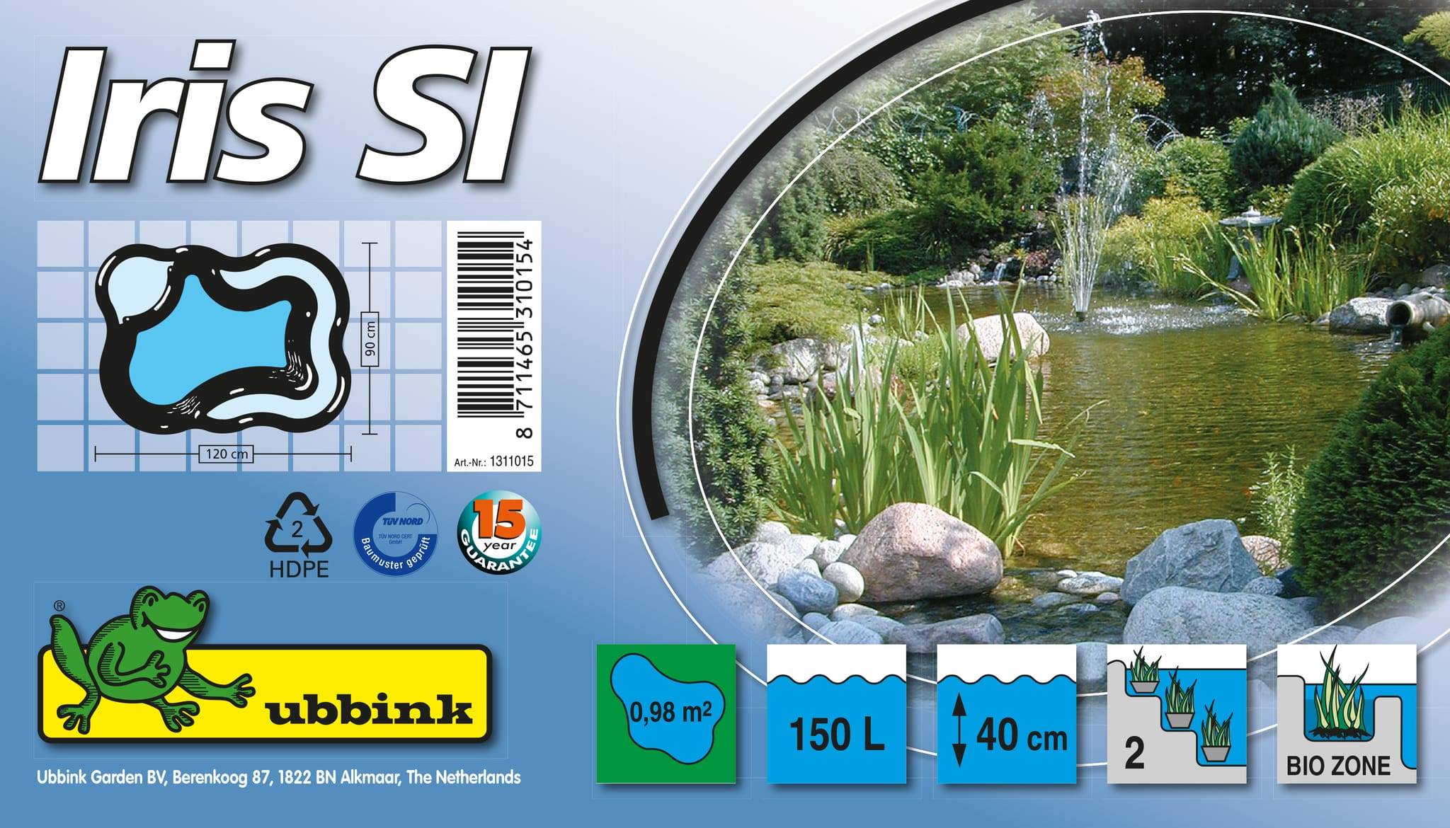 Ubbink - Bassin de jardin préformé Iris SI 150 L – Ubbink - Image 3