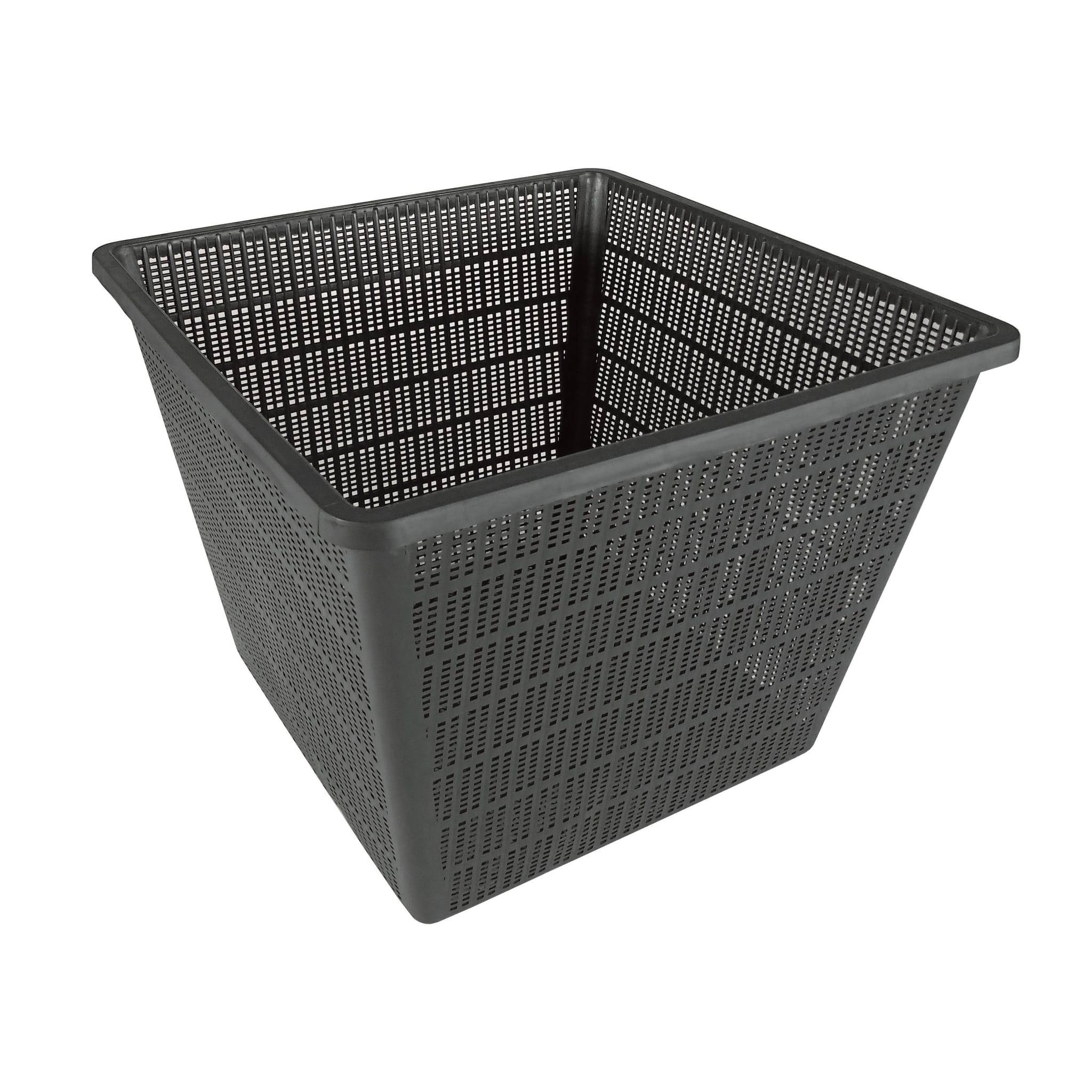 Panier de Plantation Aquatique Carré Plastique Noir 35x35x26 cm – UBBINK