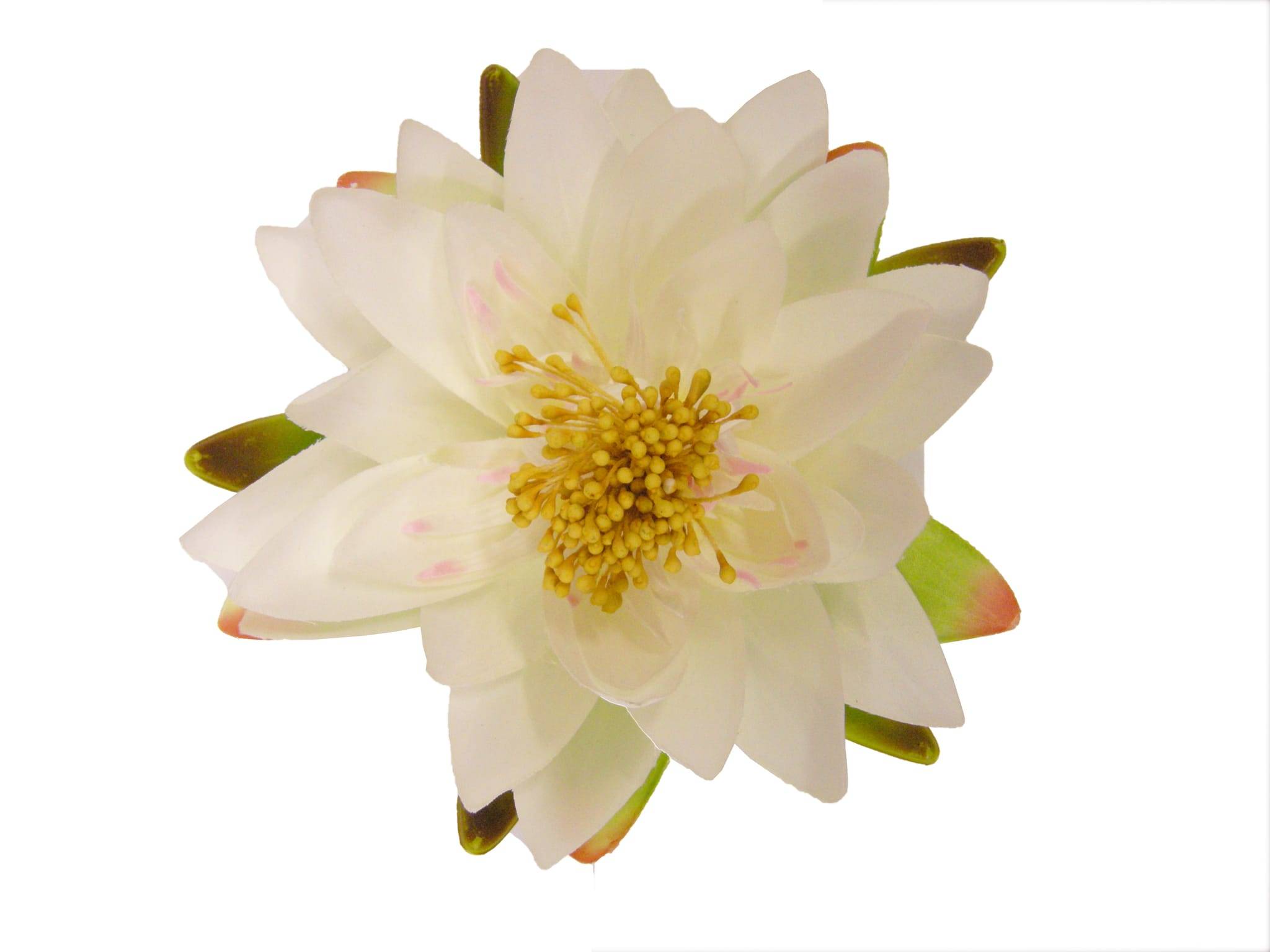 Nenúfar decorativo plástico blanco 14 cm – UBBINK