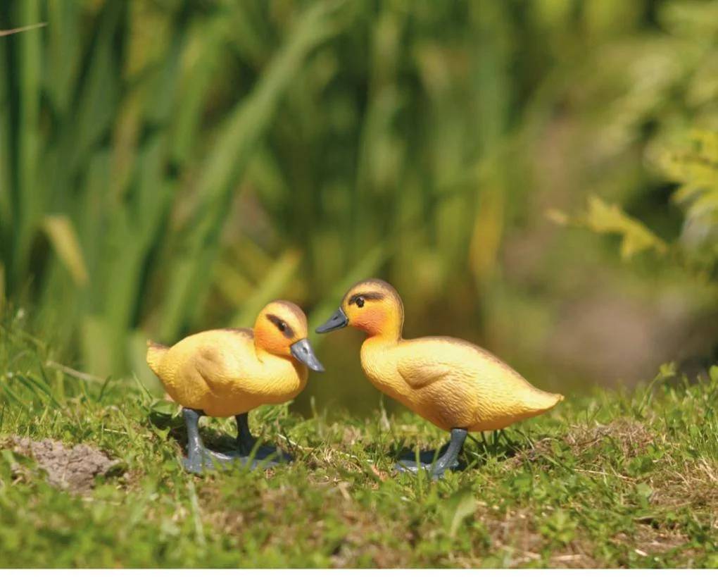 Ubbink - Patito decorativo plástico amarillo H 14 cm - UBBINK - Imagen 2