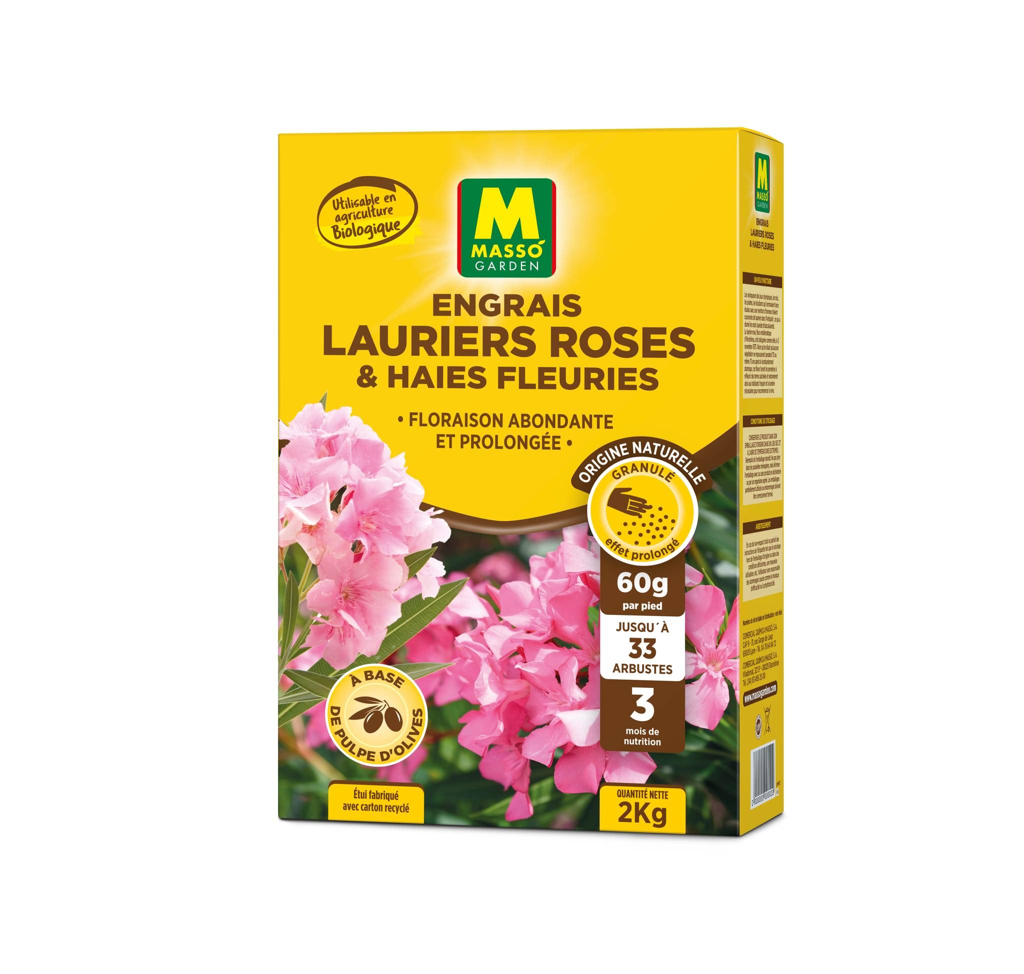 Engrais Granulés Lauriers & Haies fleuries 2 Kg UAB