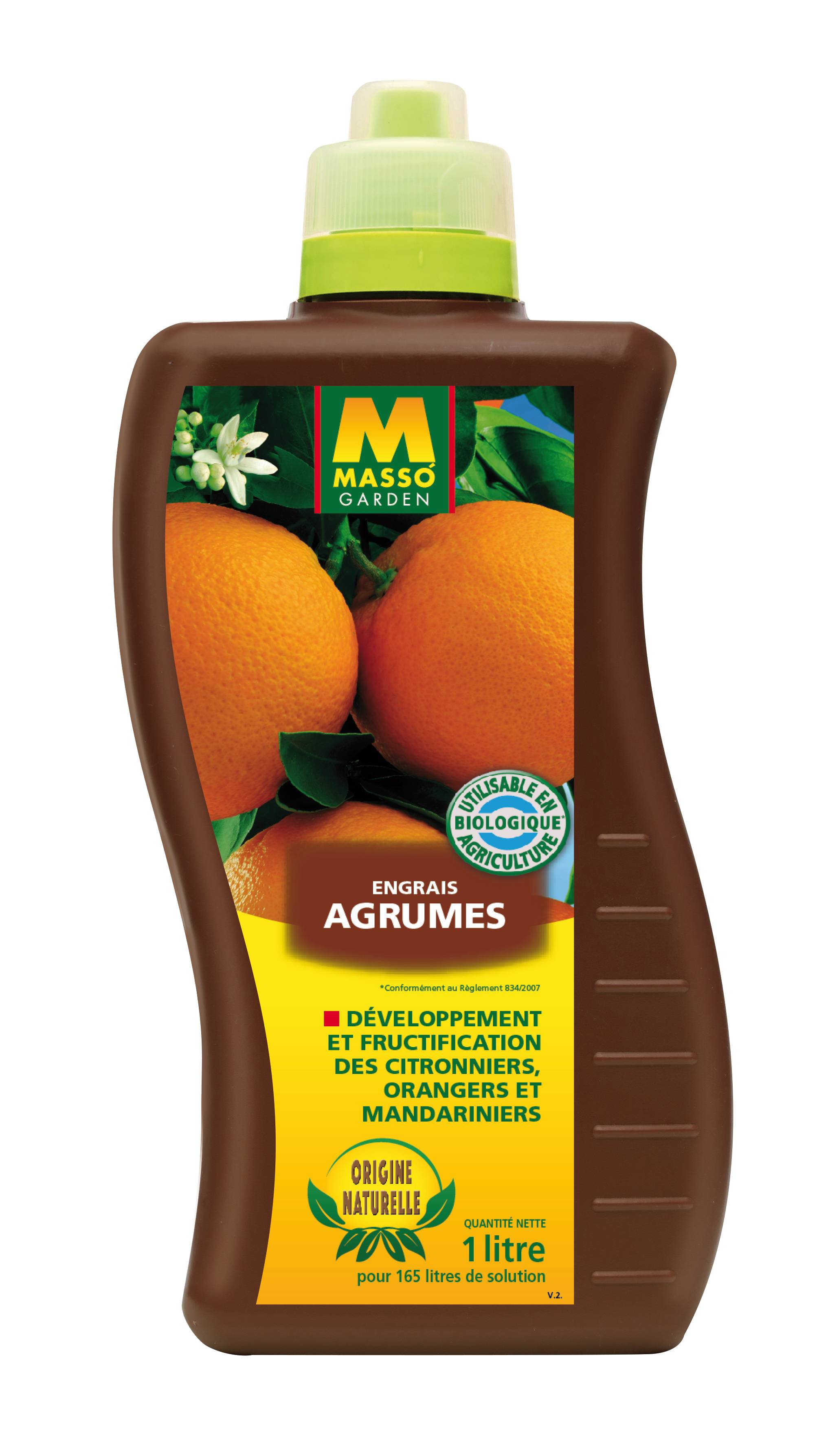 Masso Garden - Fertilizante líquido cítricos bidón 1 L – MASSO - Imagen 1