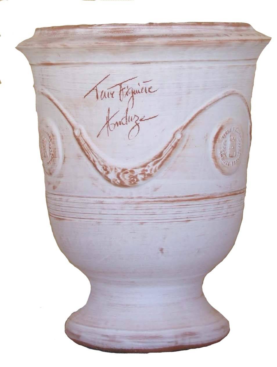 Vase Anduze céruse naturel - L.58 x l.47 x H.58 cm