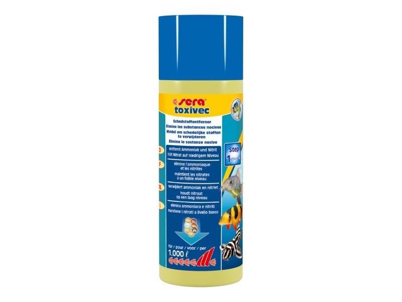 Sera toxivec traitement pour aquarium 250 ml - Sera