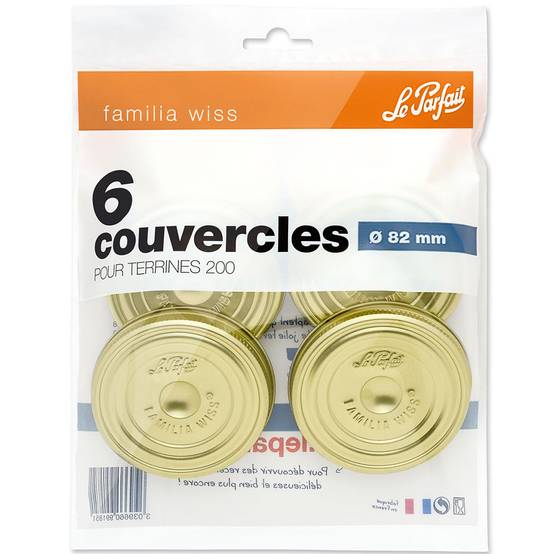 Le Parfait - Couvercles "Familia Wiss" Ø82 mm x6 - Le Parfait® - Image 5