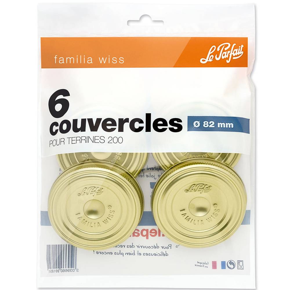 Le Parfait - Couvercles "Familia Wiss" Ø82 mm x6 - Le Parfait® - Image 5