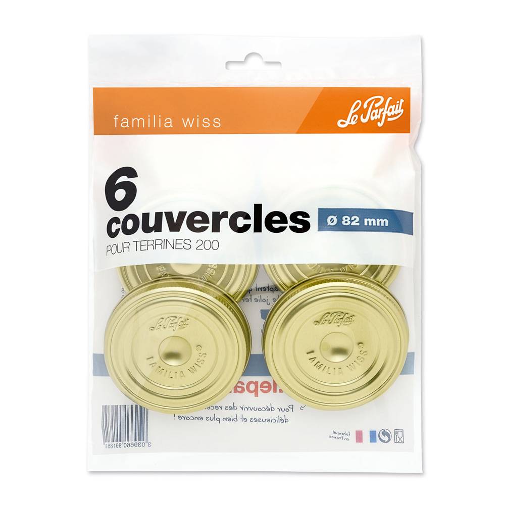Le Parfait - Couvercles "Familia Wiss" Ø82 mm x6 - Le Parfait® - Image 6