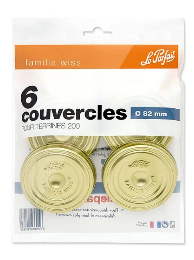 Le Parfait - Couvercle t.o métal décoré confiturier Ø 82 mm sachet 6 - Le Parfait® - Imagen 5