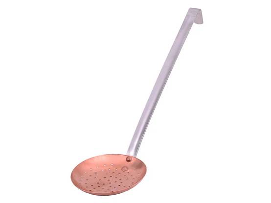 LE PRATIQUE - Ecumoire cuivre manche inox L 12 cm l 9 cm H 35 cm – LE PARFAIT - Image 2