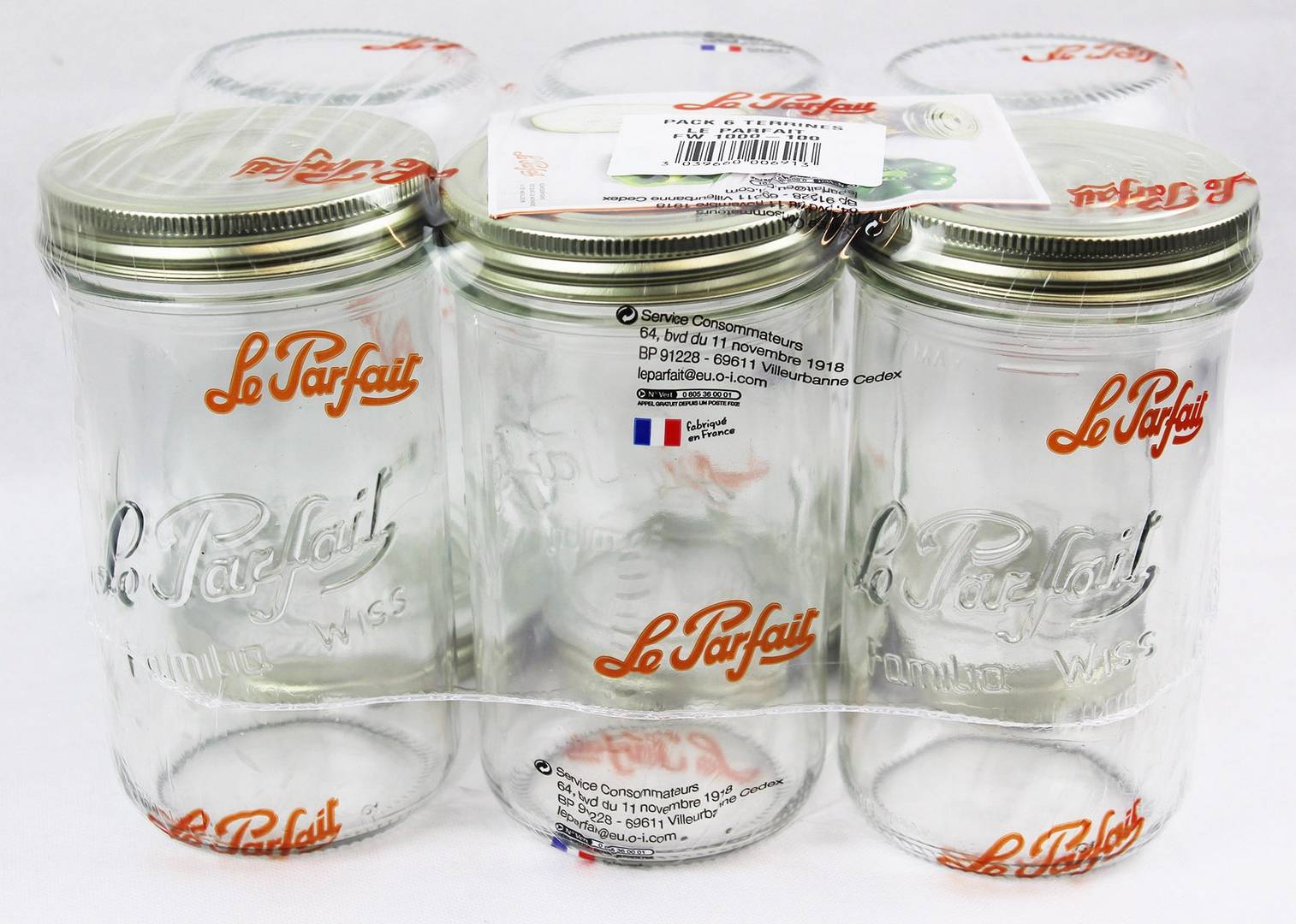 Le Parfait - Terrines "Familia Wiss" Ø100 mm 1kg x6– Le Parfait® - Image 3