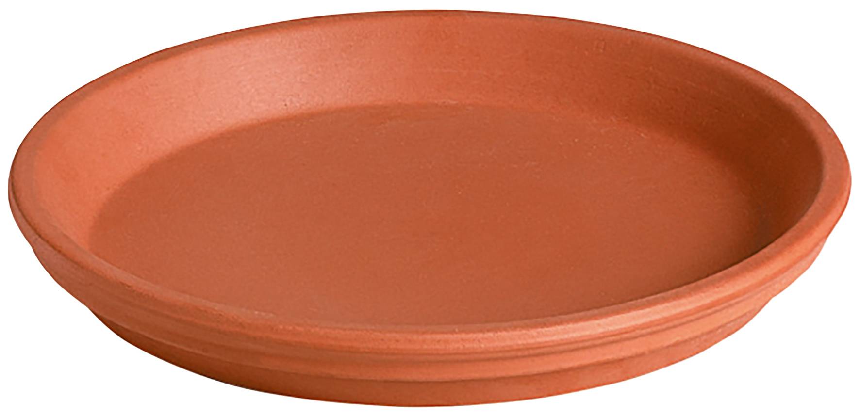 Deroma - Soucoupe cotto imperméable 29 cm - L.29,6 x l.29,6 x H.3,6 cm