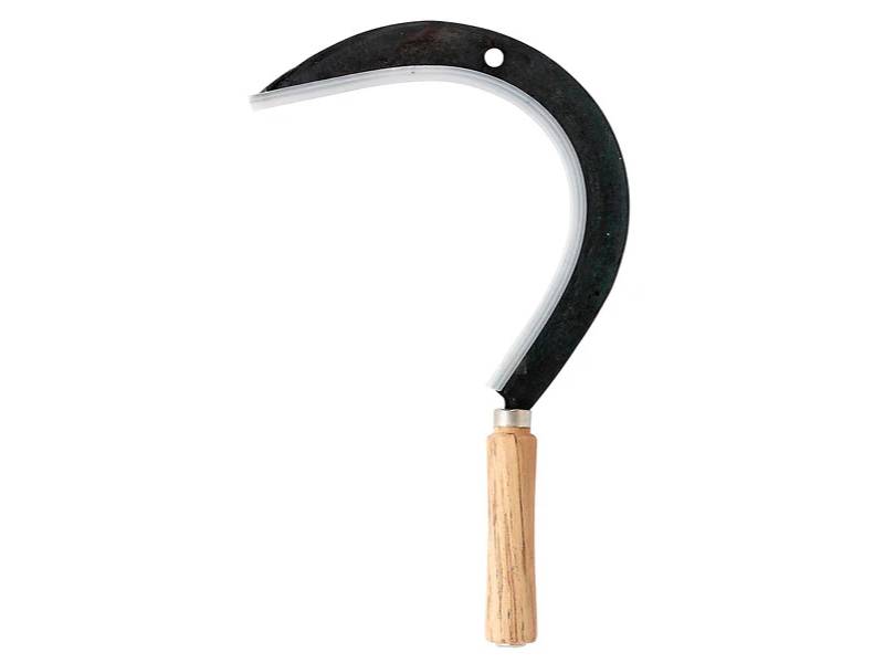 Faucille à herbe droite manche bois 45 cm 0,24kg – LEBORGNE