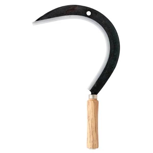 Faucille à herbe droite manche bois 45 cm 0,24kg – LEBORGNE - Imagen 2