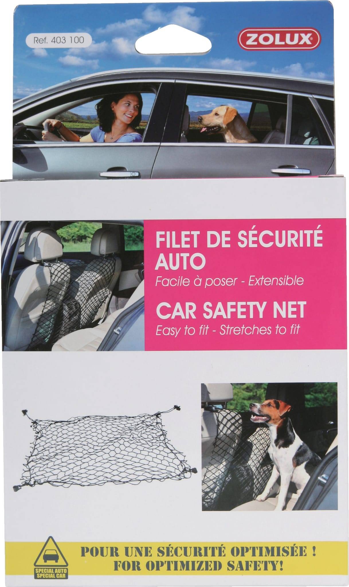 Zolux - Red de protección para perros universal – Zolux