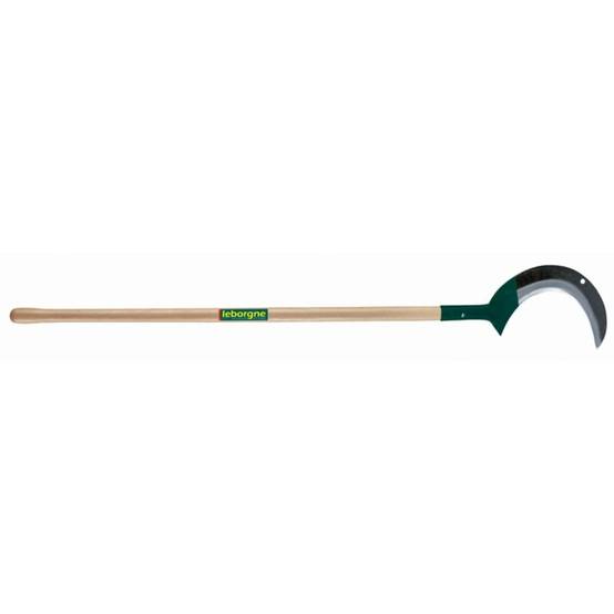 Croissant à 1 Taillant Fer Forgé Noir Manche Bois 130 cm – LEBORGNE - Image 2