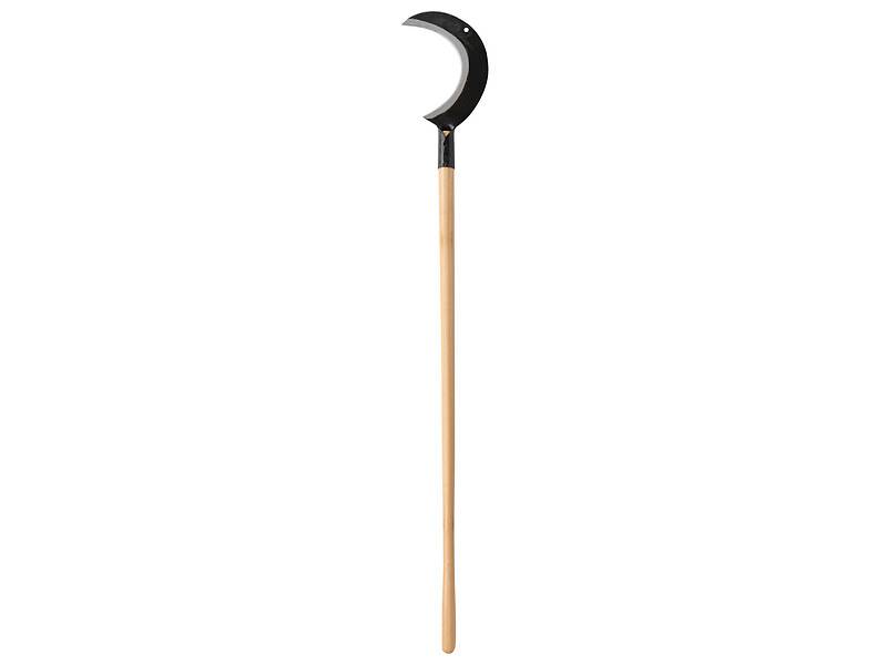 Croissant à 1 Taillant Fer Forgé Noir Manche Bois 130 cm – LEBORGNE - Imagen 3