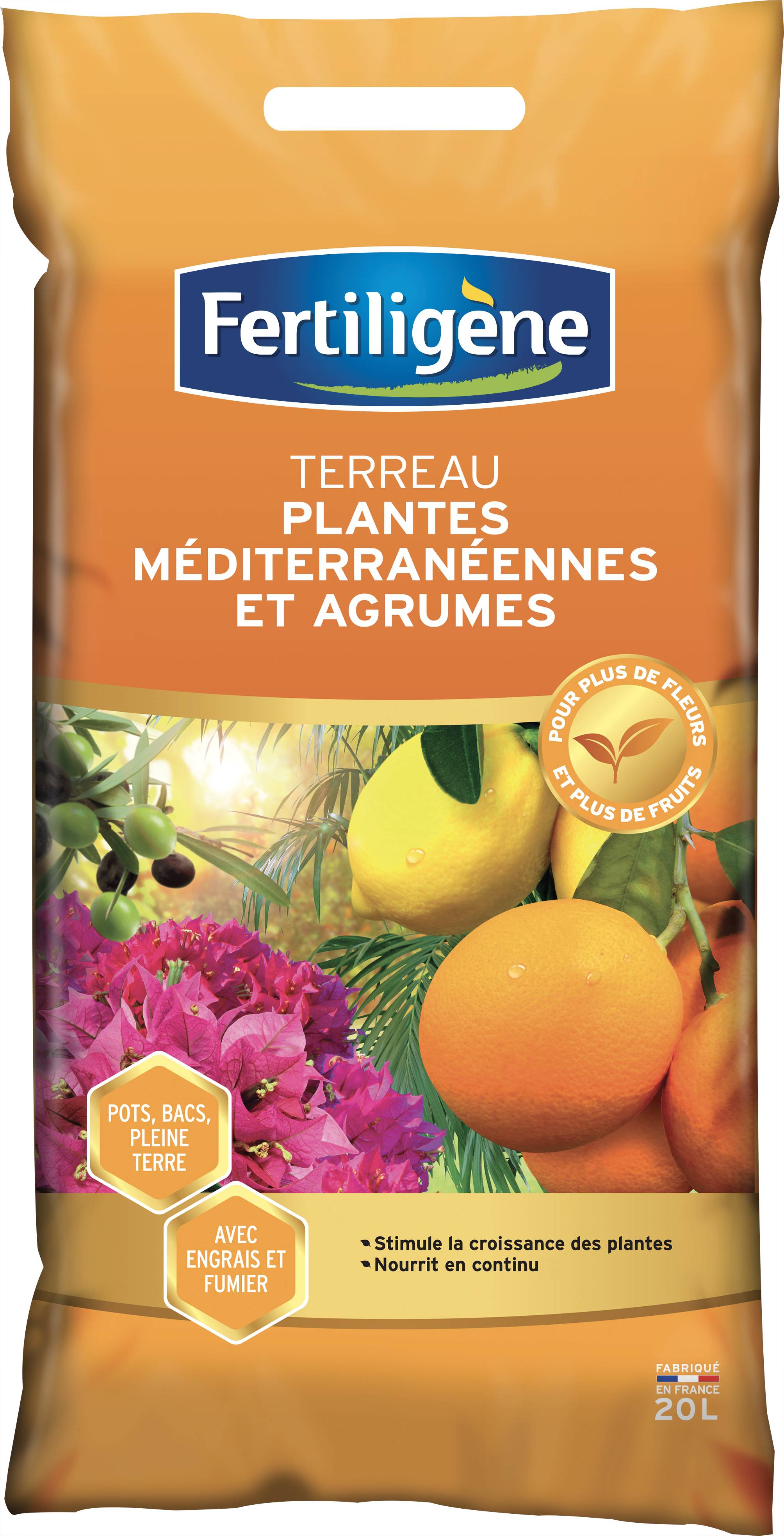 Fertiligène - terreau agrumes et plantes méditerranéennes