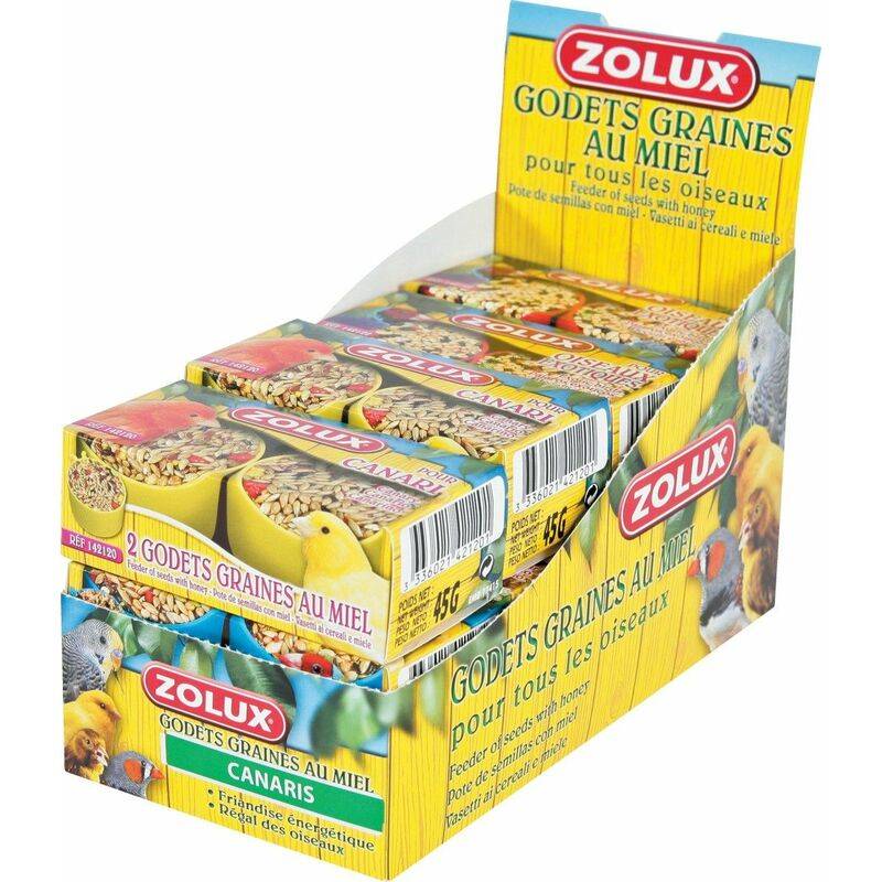 Zolux - Godets Canaris Miel Boîte x2 – ZOLUX - Imagen 6