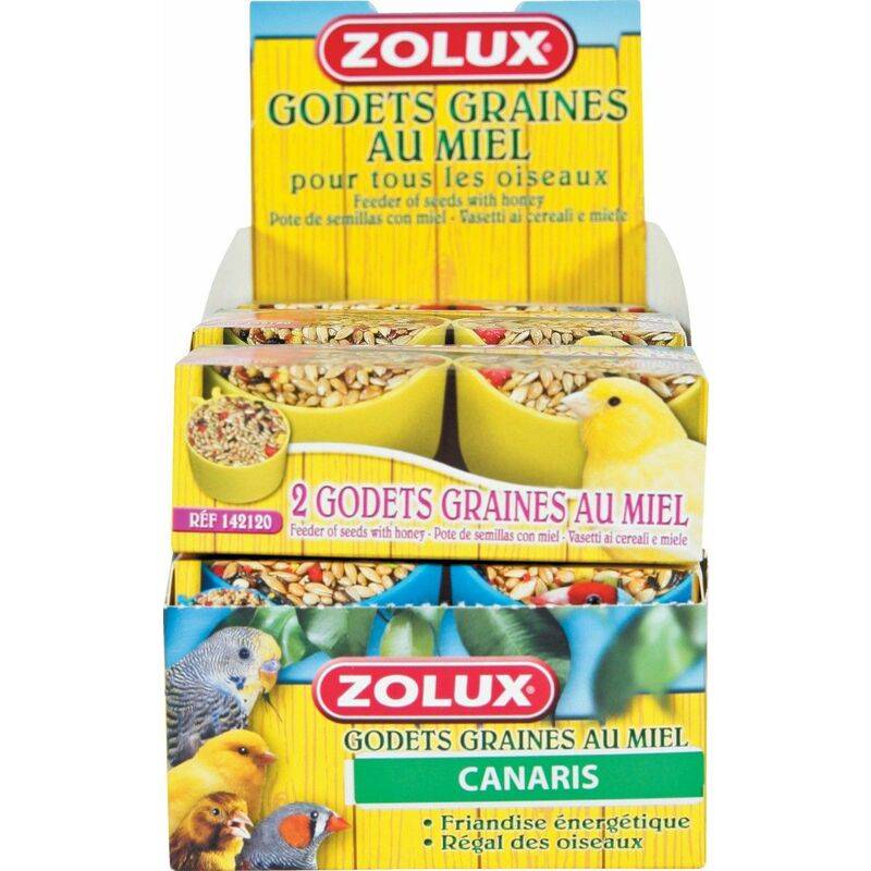 Zolux - Godets Canaris Miel Boîte x2 – ZOLUX - Imagen 7