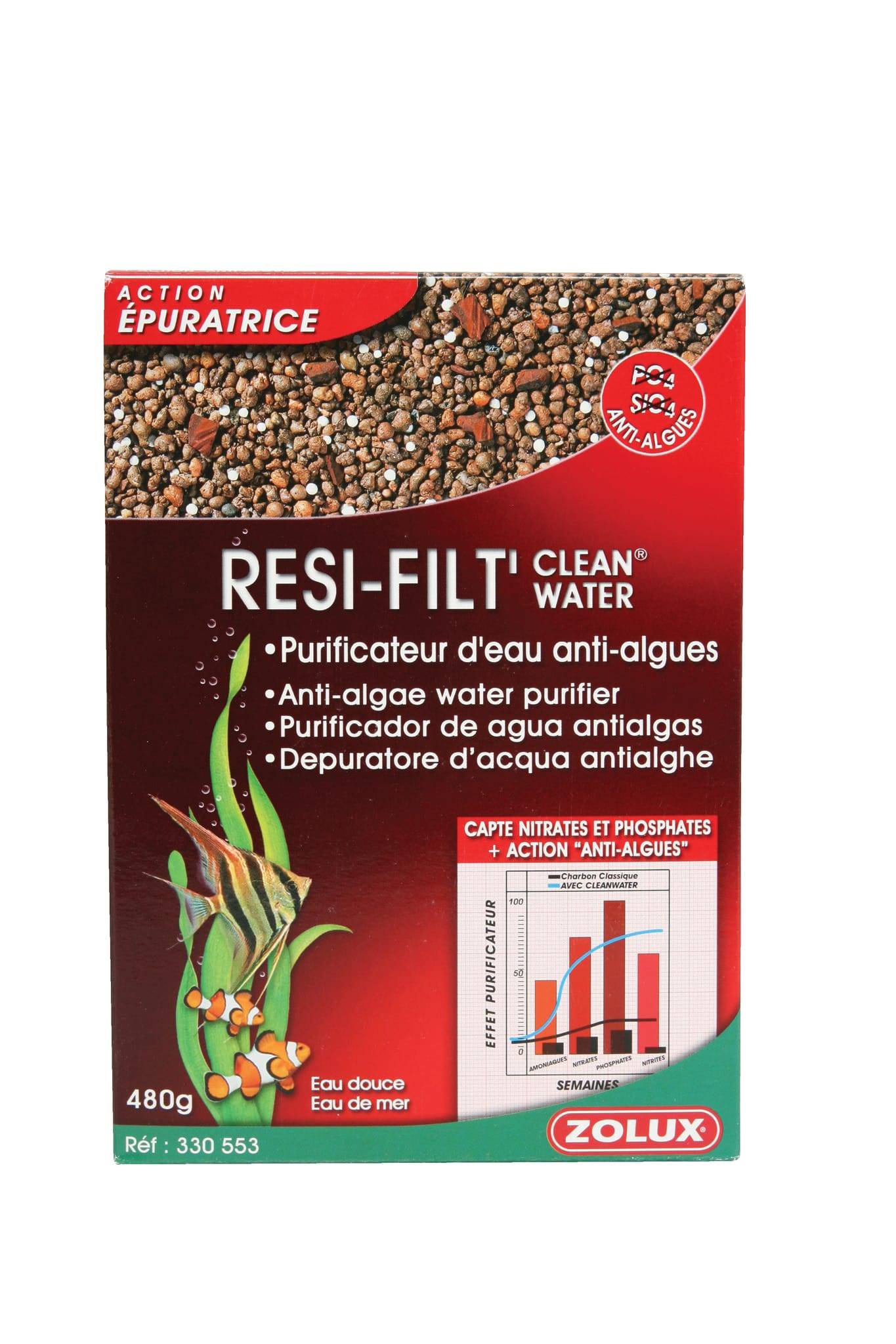 Zolux - Resifilt' Cleanwater L.5,5cm x l.14cm x H.20cm - Image 1