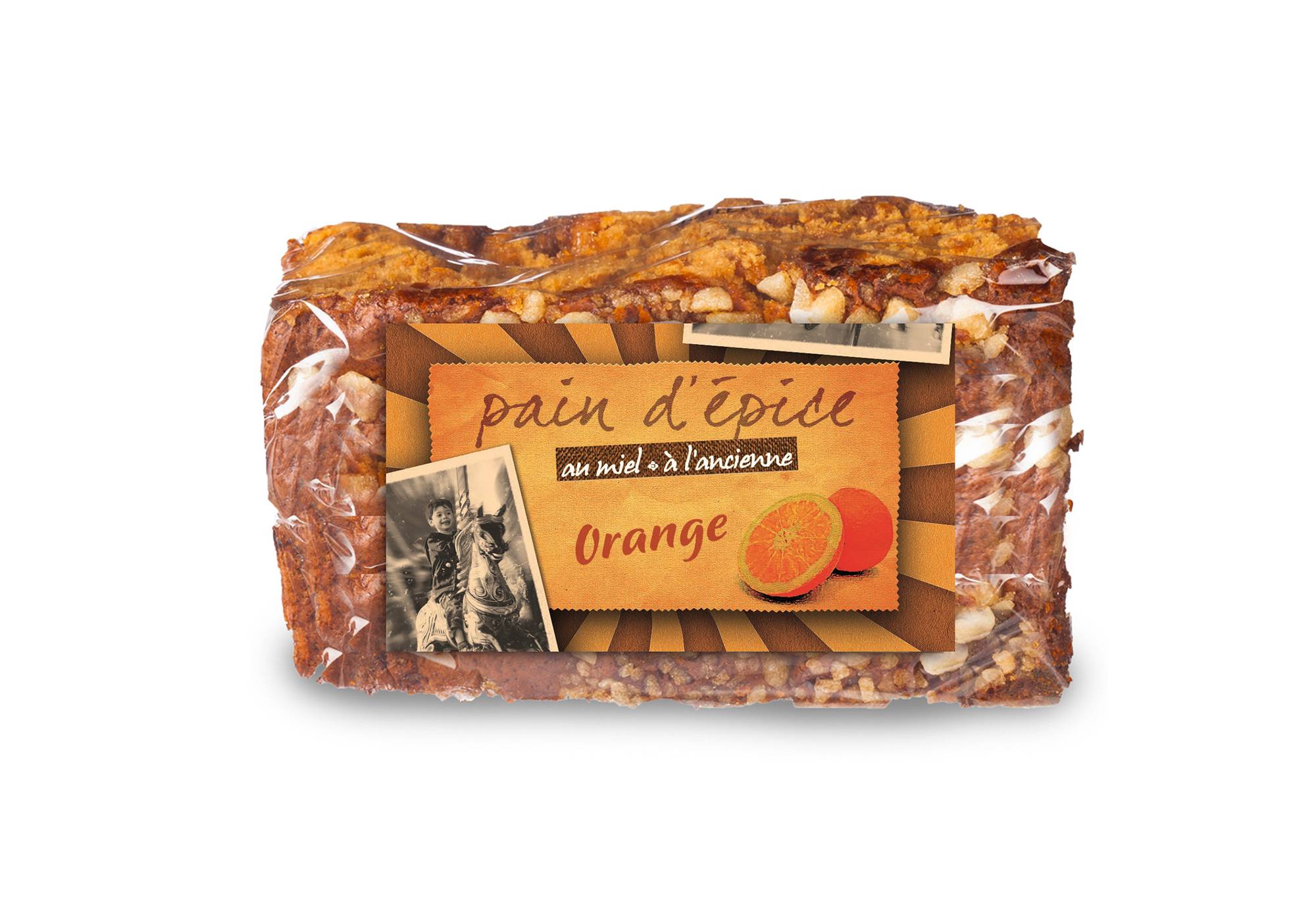 Finabeil - Pan de jengibre a la antigua con naranja 500 g - Finabeil