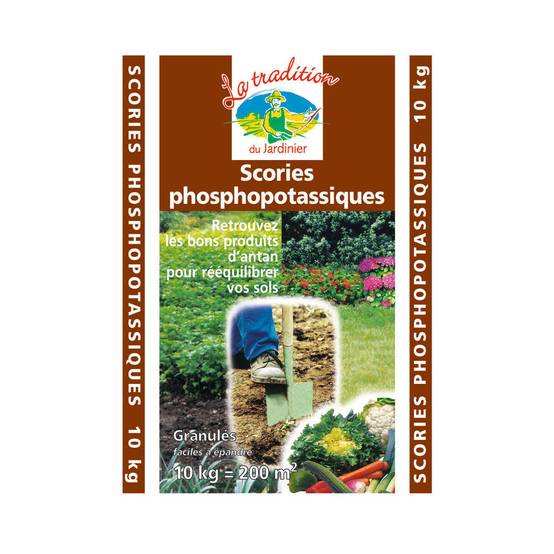 La tradition du Jardinier - Scories phosphopotassiques Engrais granulés Sac 10 kg – LA TRADITION DU JARDINIER - Image 2