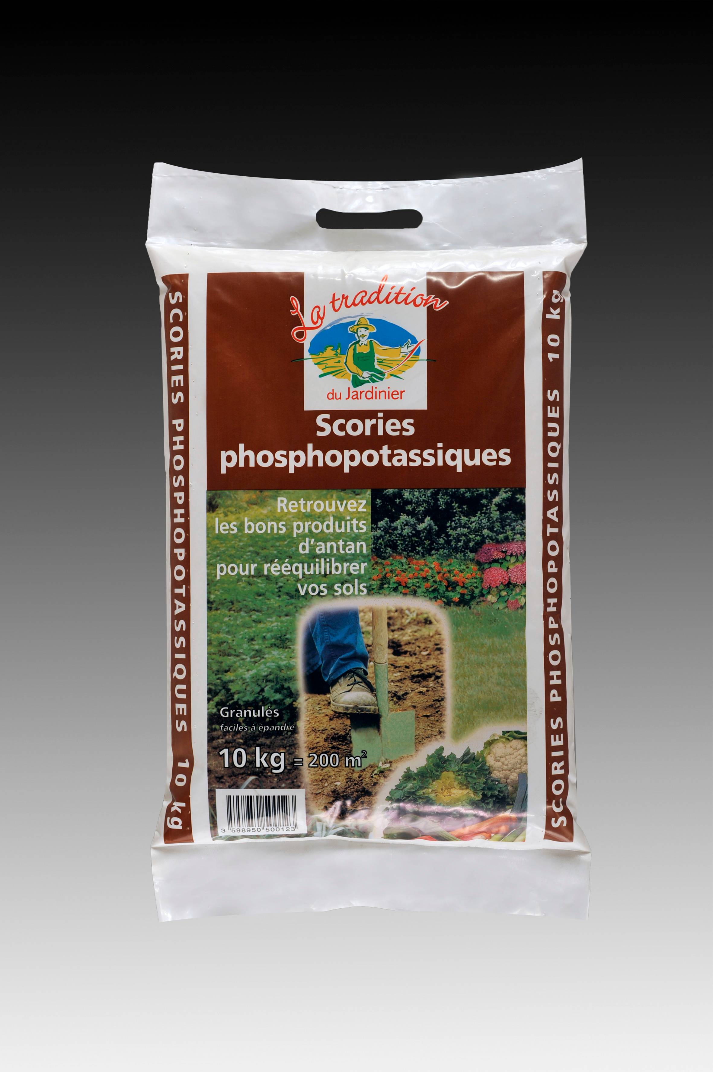 La tradition du Jardinier - Scories phosphopotassiques Engrais granulés Sac 10 kg – LA TRADITION DU JARDINIER - Image 1