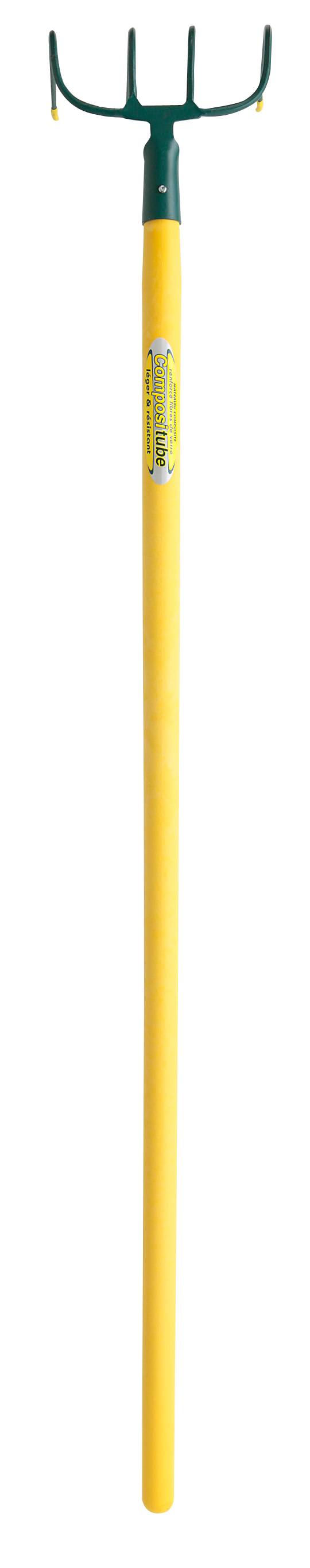 Leborgne - Horca para estiércol con casquillo 4 dientes mango compuesto 135 cm LEBORGNE