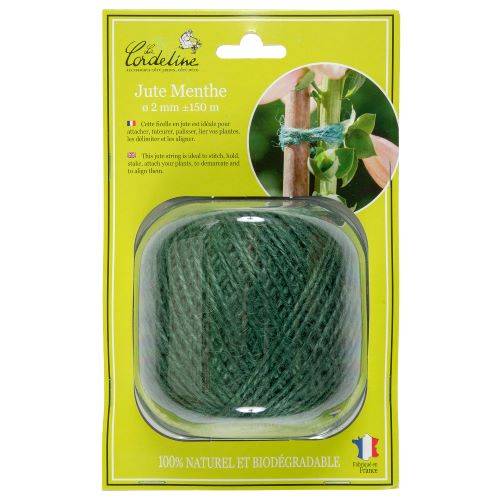 La Cordeline - La Cordeline - Pelote en jute menthe Ø2 mm ± 150 m - Imagen 2