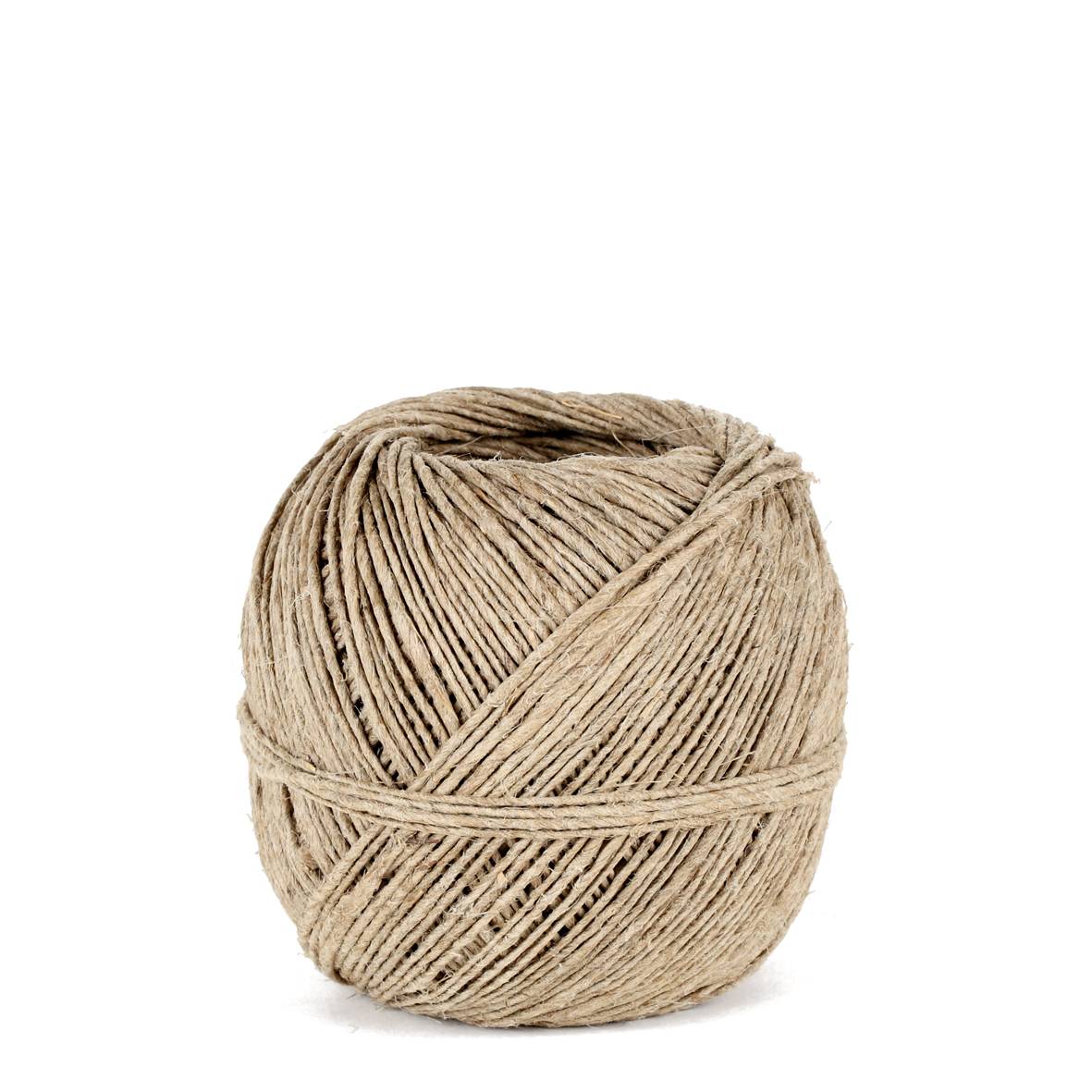 La Cordeline - La Cordeline - Pelote en lin écru + fil de fer Ø1,5 mm ± 60 m