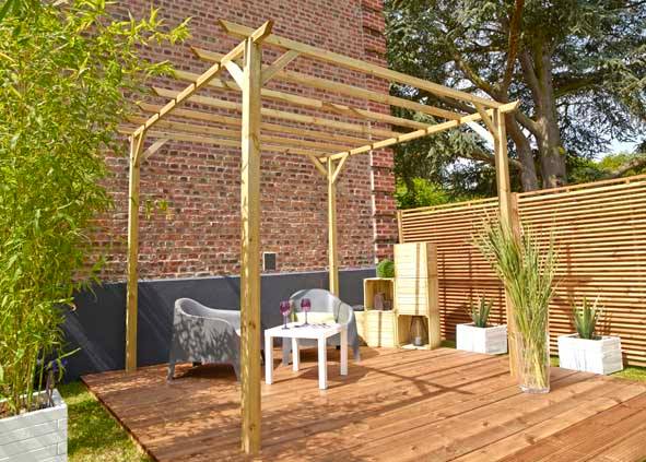 Cerland - Tonnelle Pin 300x300x240 cm - Cerland